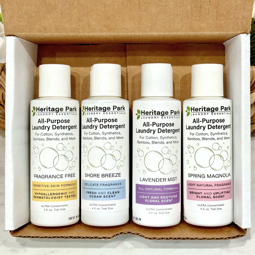 4 oz Heritage Park All Purpose Laundry Detergent bottles