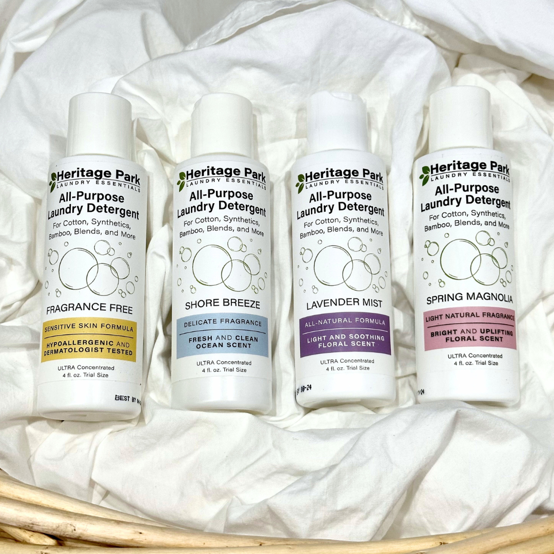 4 oz Heritage Park All Purpose Laundry Detergent bottles