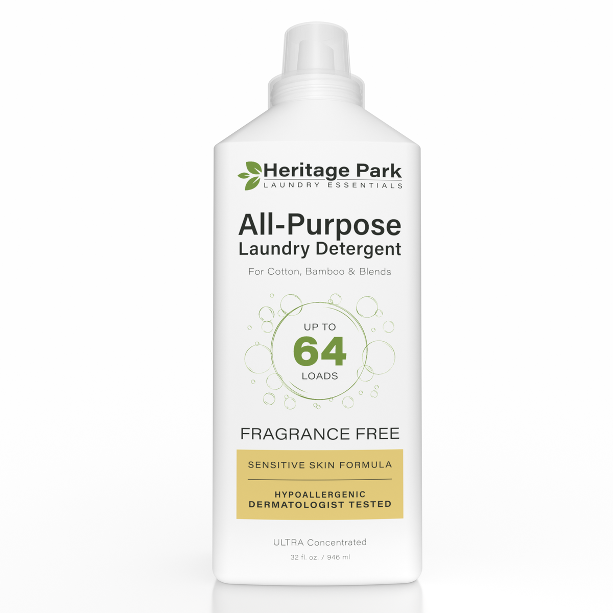 Heritage Park All-Purpose Laundry Detergent - Fragrance Free