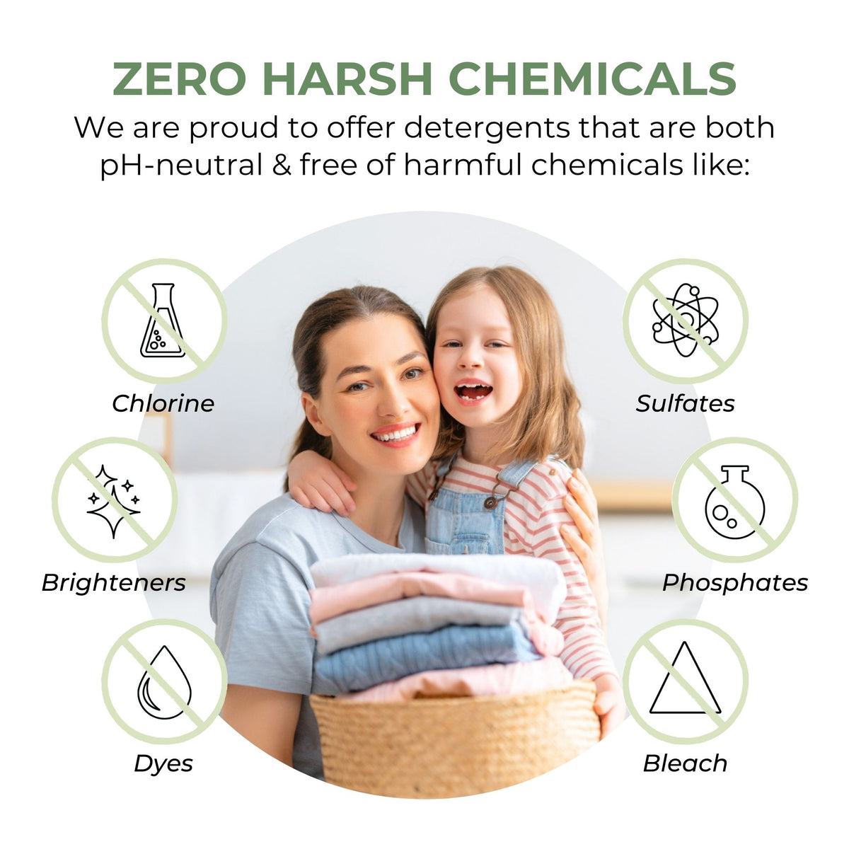 Heritage Park detergent is pH-neutral and free of harmful chemicals