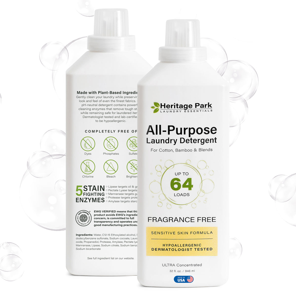 Heritage Park All-Purpose Laundry Detergent - Fragrance Free
