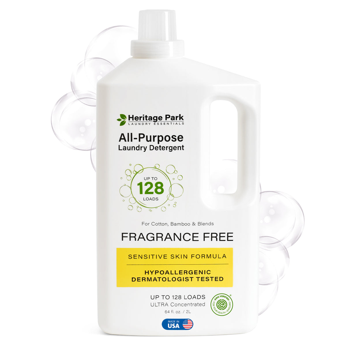 Heritage Park All-Purpose Laundry Detergent - Fragrance Free