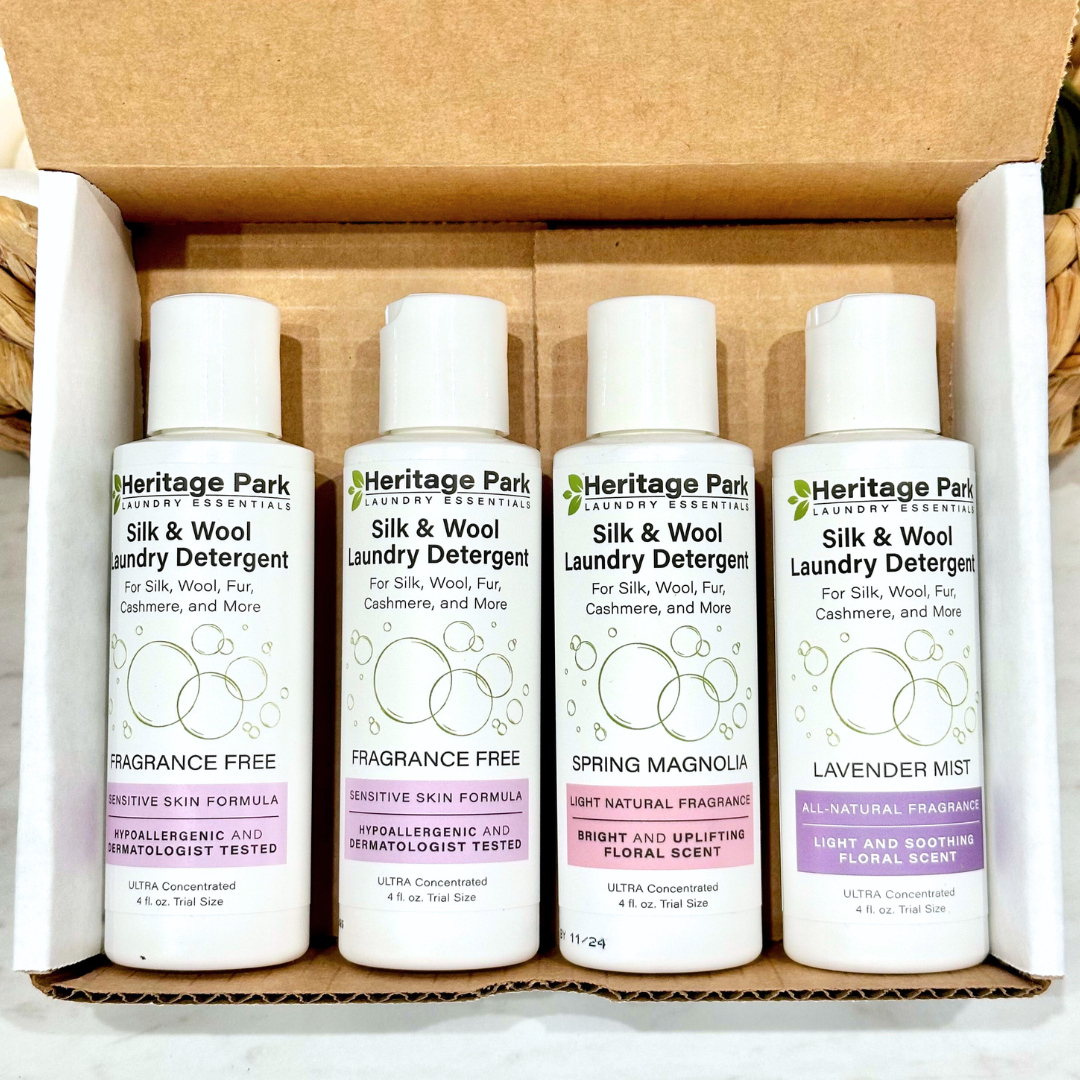 4 oz Heritage Park Silk & Wool Laundry Detergent bottle