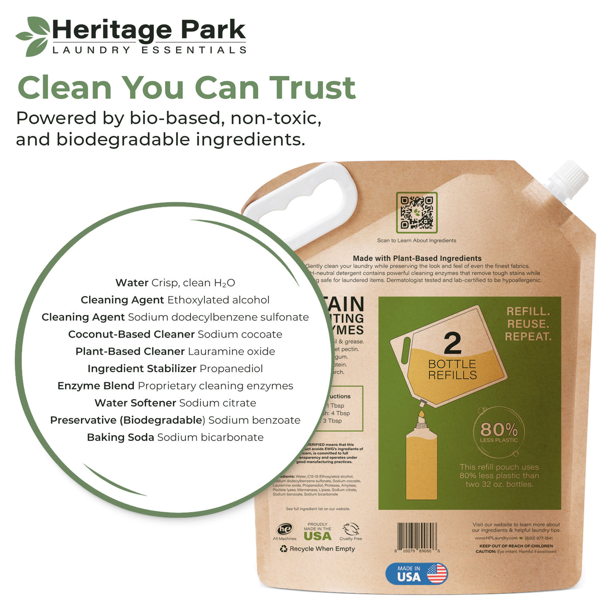 Heritage Park All-Purpose Laundry Detergent - Fragrance Free