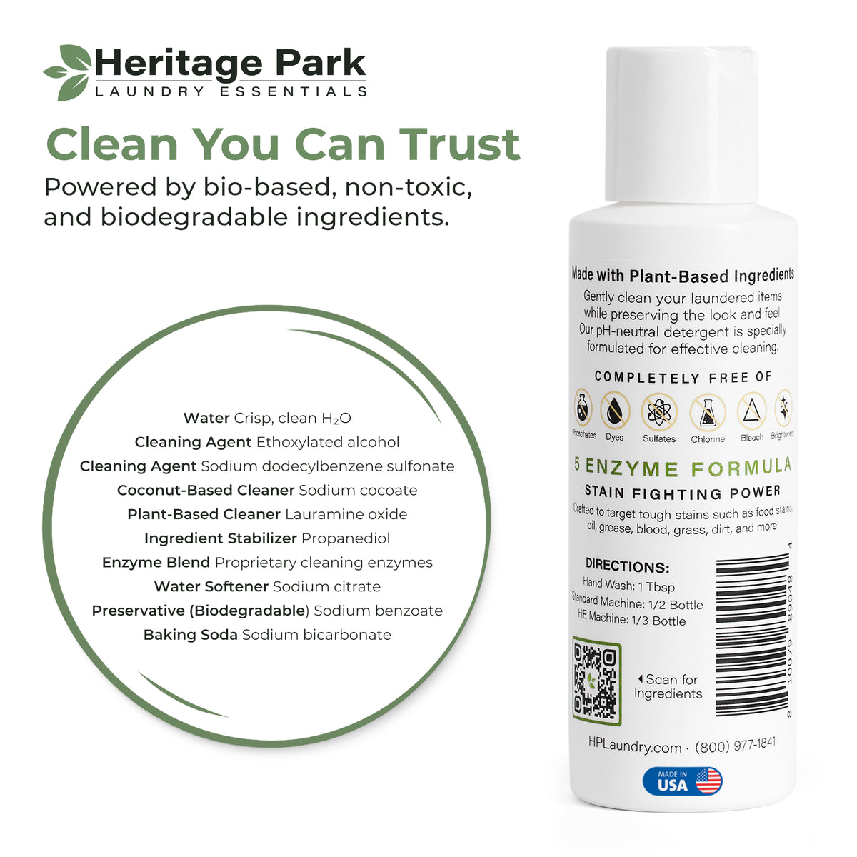 Heritage Park All-Purpose Laundry Detergent - Fragrance Free