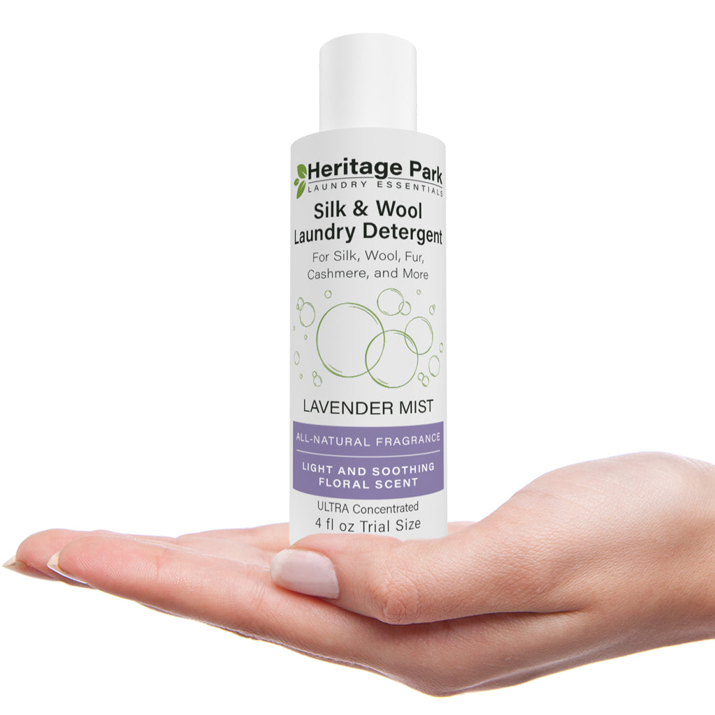 4 oz Heritage Park Lavender Mist Silk & Wool Laundry Detergent bottle