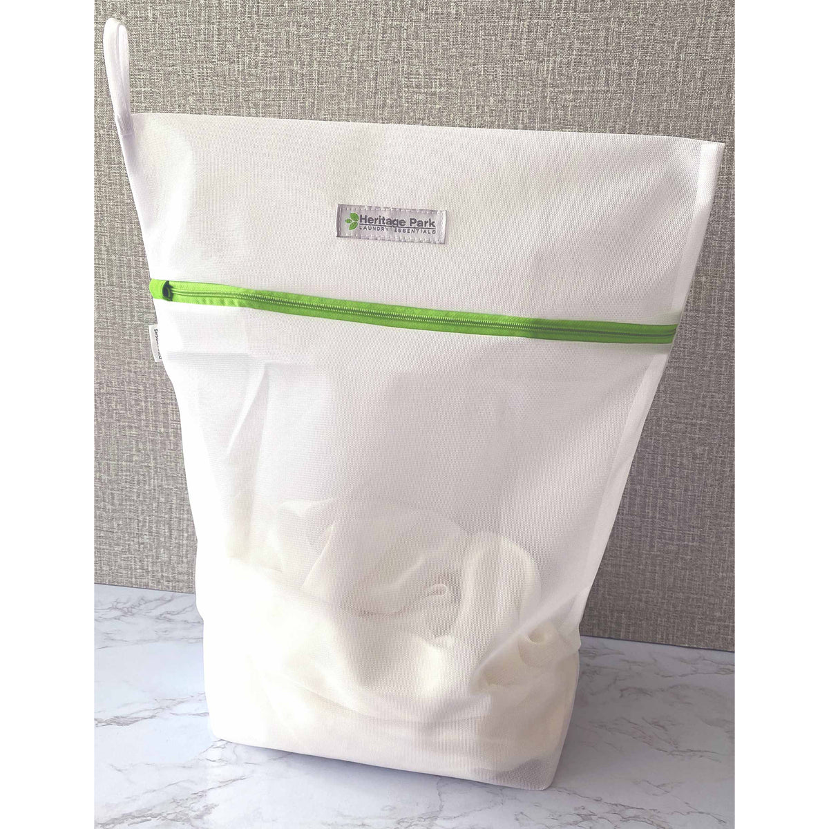Heritage Park small mesh laundry bags holding leggings and yoga pants