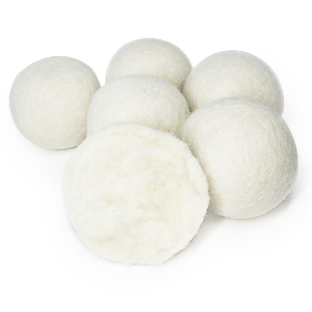 Heritage Park Wool Dryer Balls with one cut in half