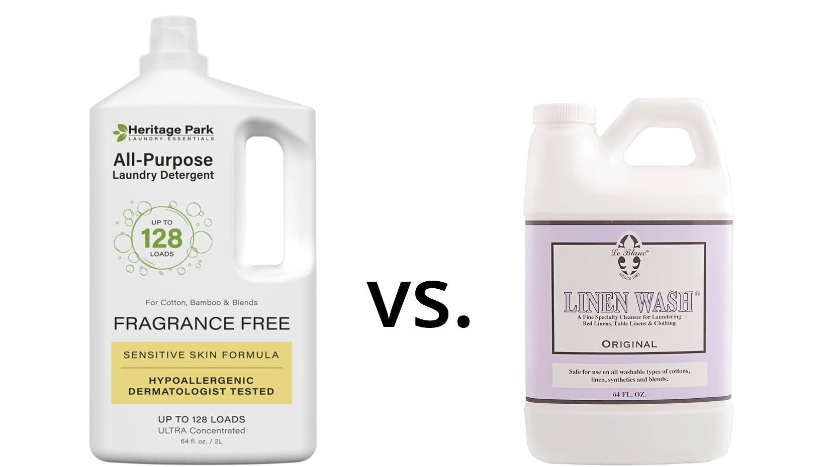 Comparing Luxury Laundry Detergents: Heritage Park vs. Le Blanc