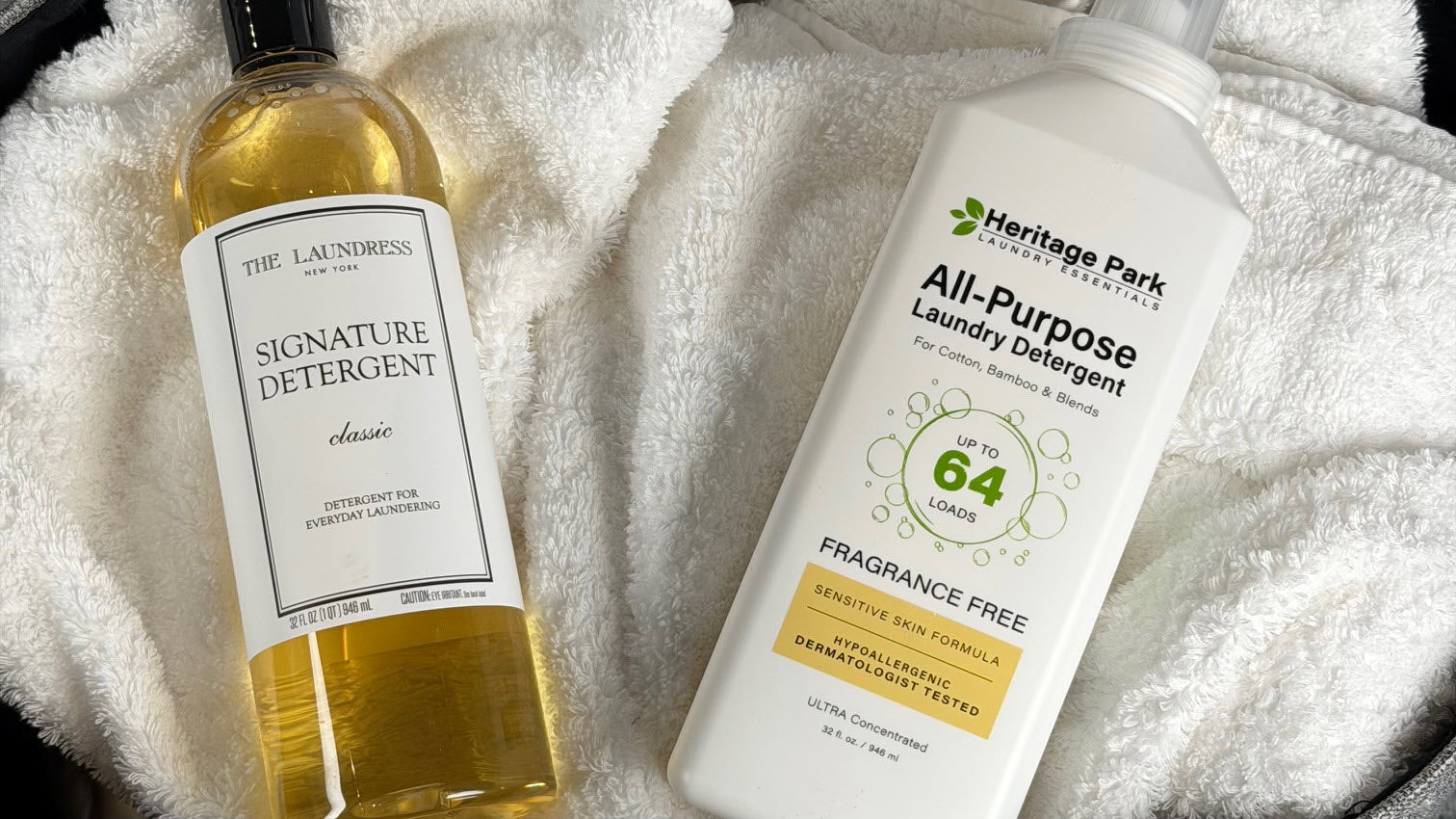 Comparing Non-Toxic Detergents: The Laundress Signature vs. Heritage Park All-Purpose detergents