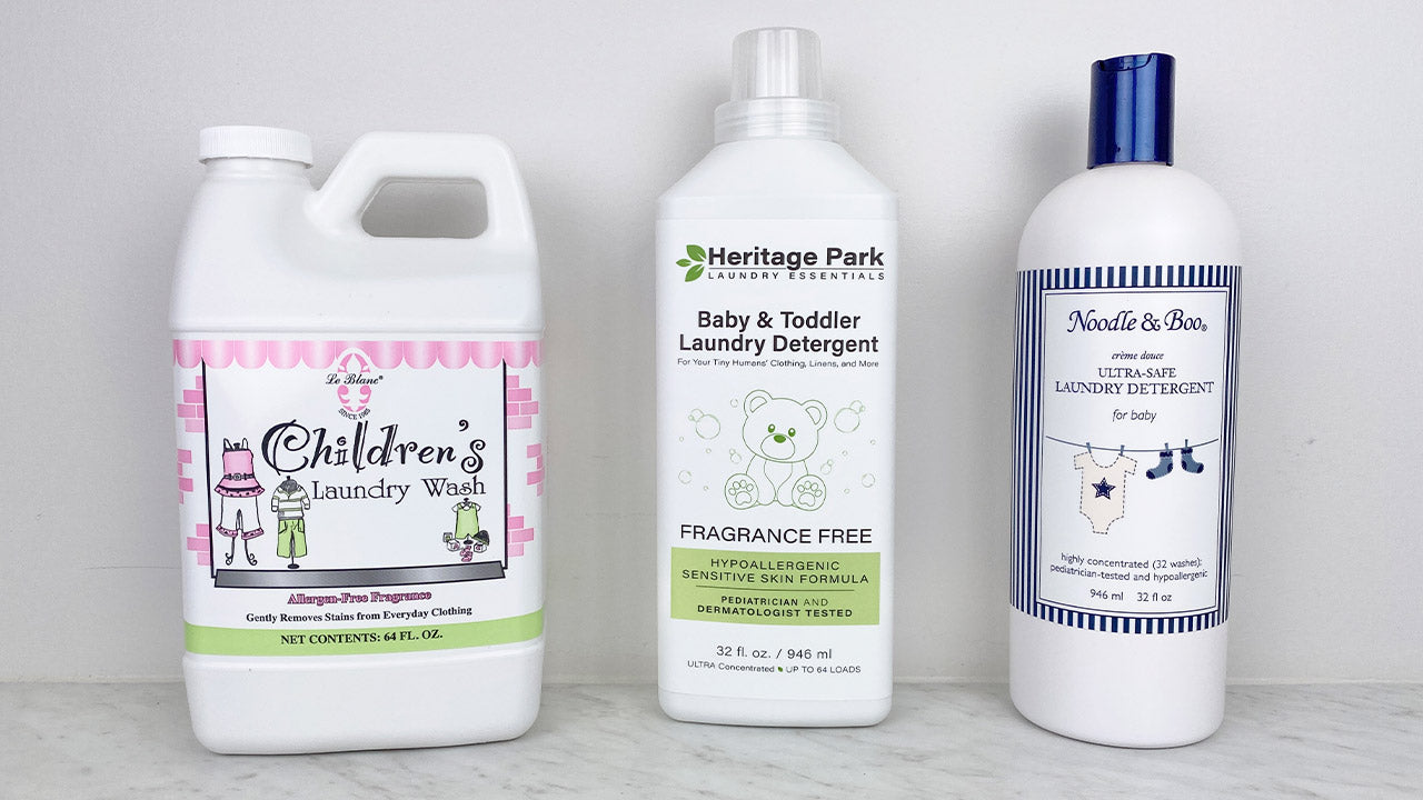 Comparing Baby and Toddler Laundry Detergents: Heritage Park vs. Le Blanc and Noodle & Boo
