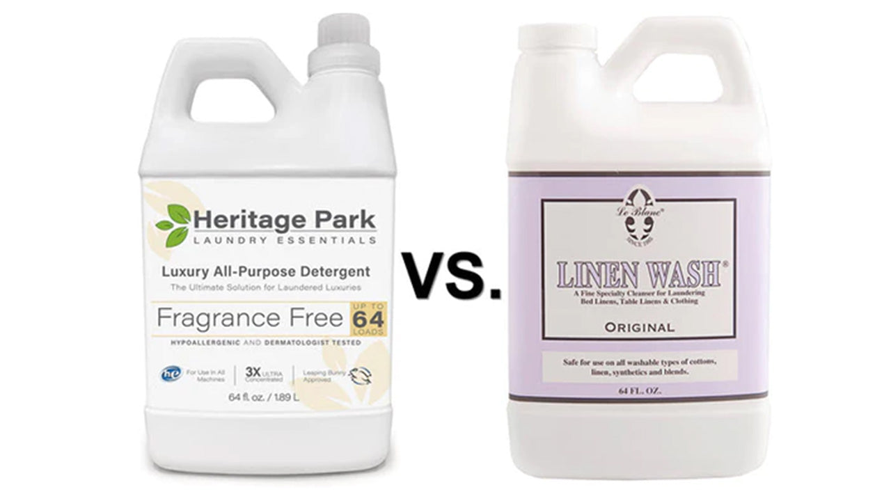Comparing Luxury Laundry Detergents: Heritage Park vs. Le Blanc
