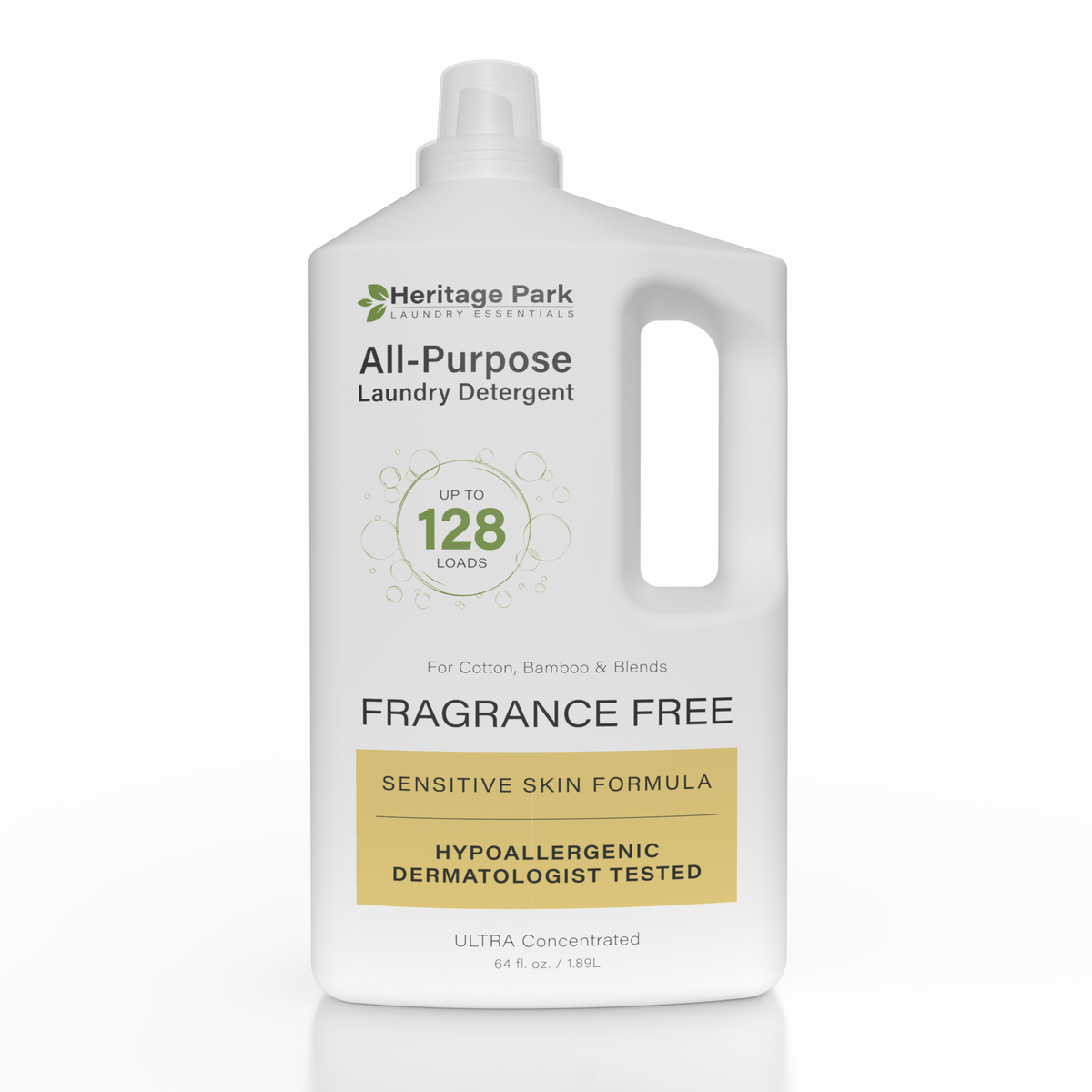 Heritage Park Fragrance Free All-Purpose Laundry Detergent 64 oz bottle