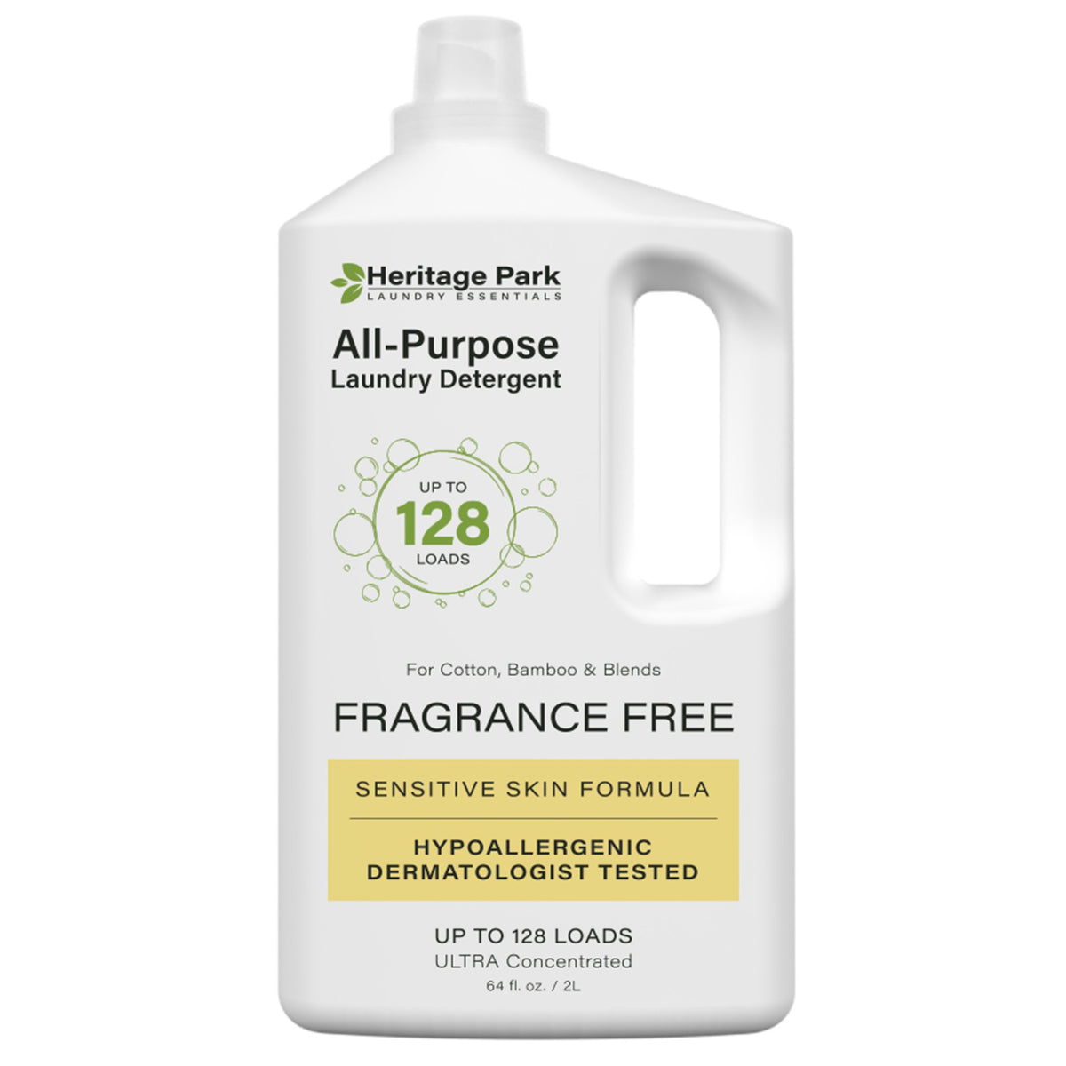 Heritage Park Fragrance Free All-Purpose Laundry Detergent 64 oz bottle