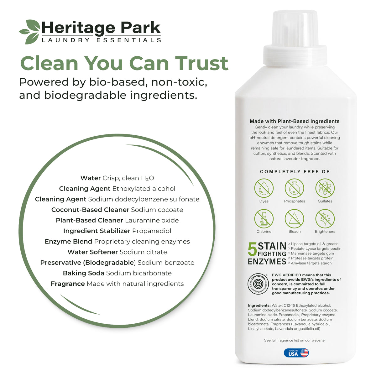 Heritage Park All-Purpose Laundry Detergent - Lavender Mist