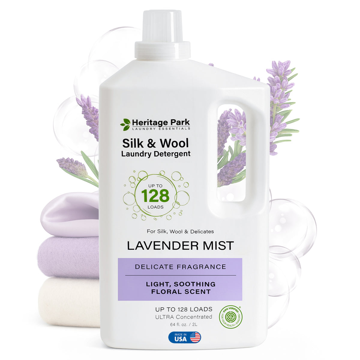 Heritage Park Silk & Wool Laundry Detergent - Lavender Mist