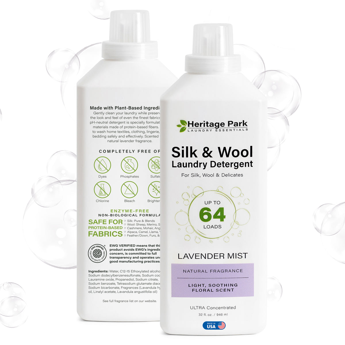 Heritage Park Silk & Wool Laundry Detergent - Lavender Mist