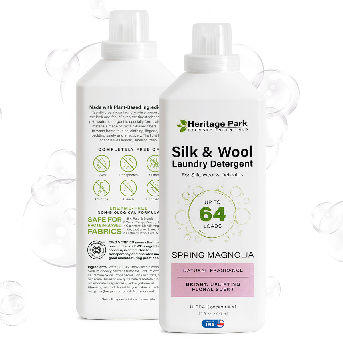 Heritage Park Silk & Wool Laundry Detergent - Spring Magnolia