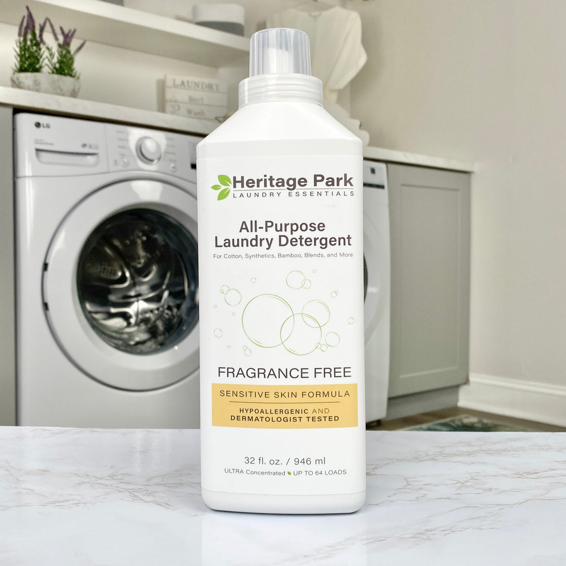Heritage Park All-Purpose Luxury Laundry Detergent - Fragrance Free