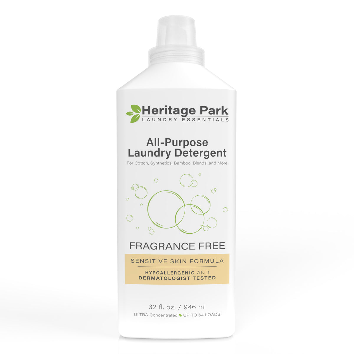 Heritage Park All-Purpose Laundry Detergent - Fragrance Free